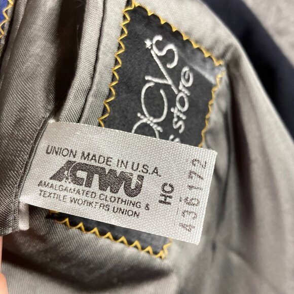 Vintage Polo University Club Ralph Lauren Double Breasted Blazer Mens 40R Blue * - Picture 12 of 16